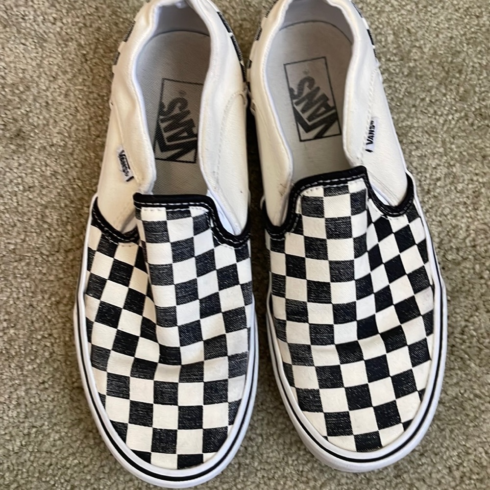 Vans checkers womens 8